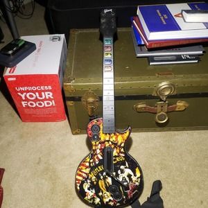 PS3 Gibson LES Paul Guitar Hero Guitar 95121805 Red Octane NO DONGLE Motley Crue